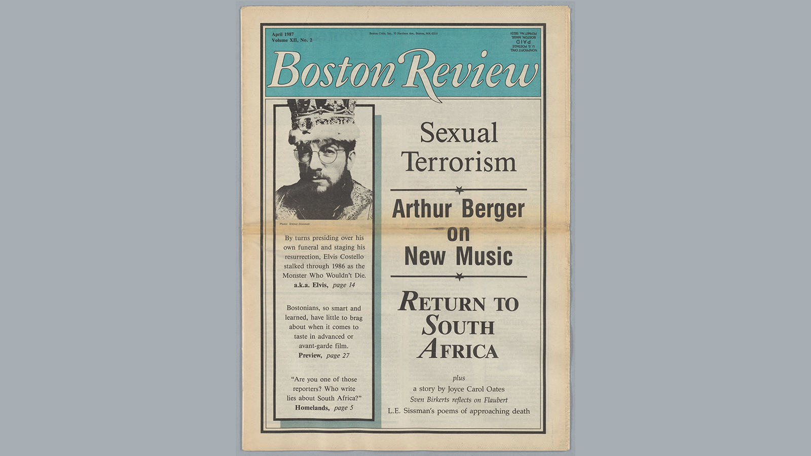 March April 1987 Boston Review