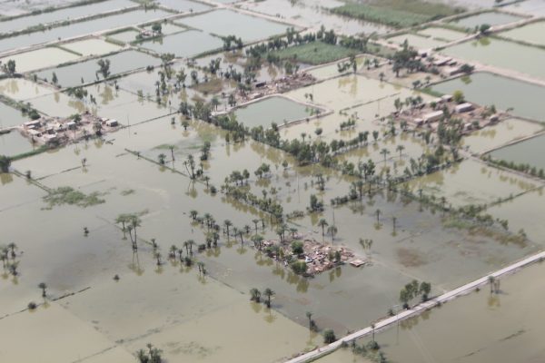 Aerial view of floods, Pakistan 2010. Photo: Australian Government