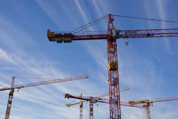 Cranes @ Construction @ Quartier des Sciers @ Plan-les-Ouates @