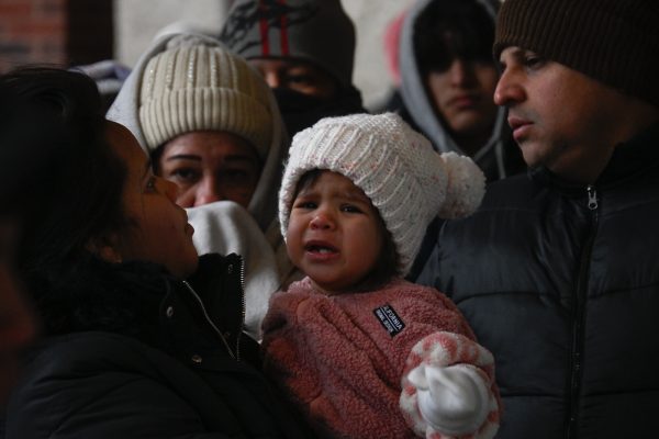 CHARLOTTE, UNITED STATES - JANUARY 21: Hundreds of immigrants wait in long lines at the Charlotte ICE office the day after President Donald Trump takes office in Charlotte, United States on January 21, 2025. (Photo by Peter Zay/Anadolu via Getty Images)