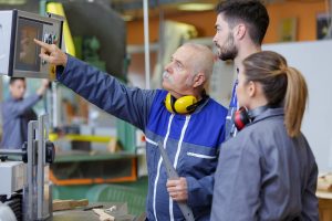 young apprentices in industry sector